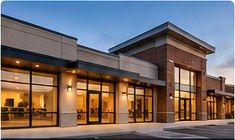 Commercial building exterior